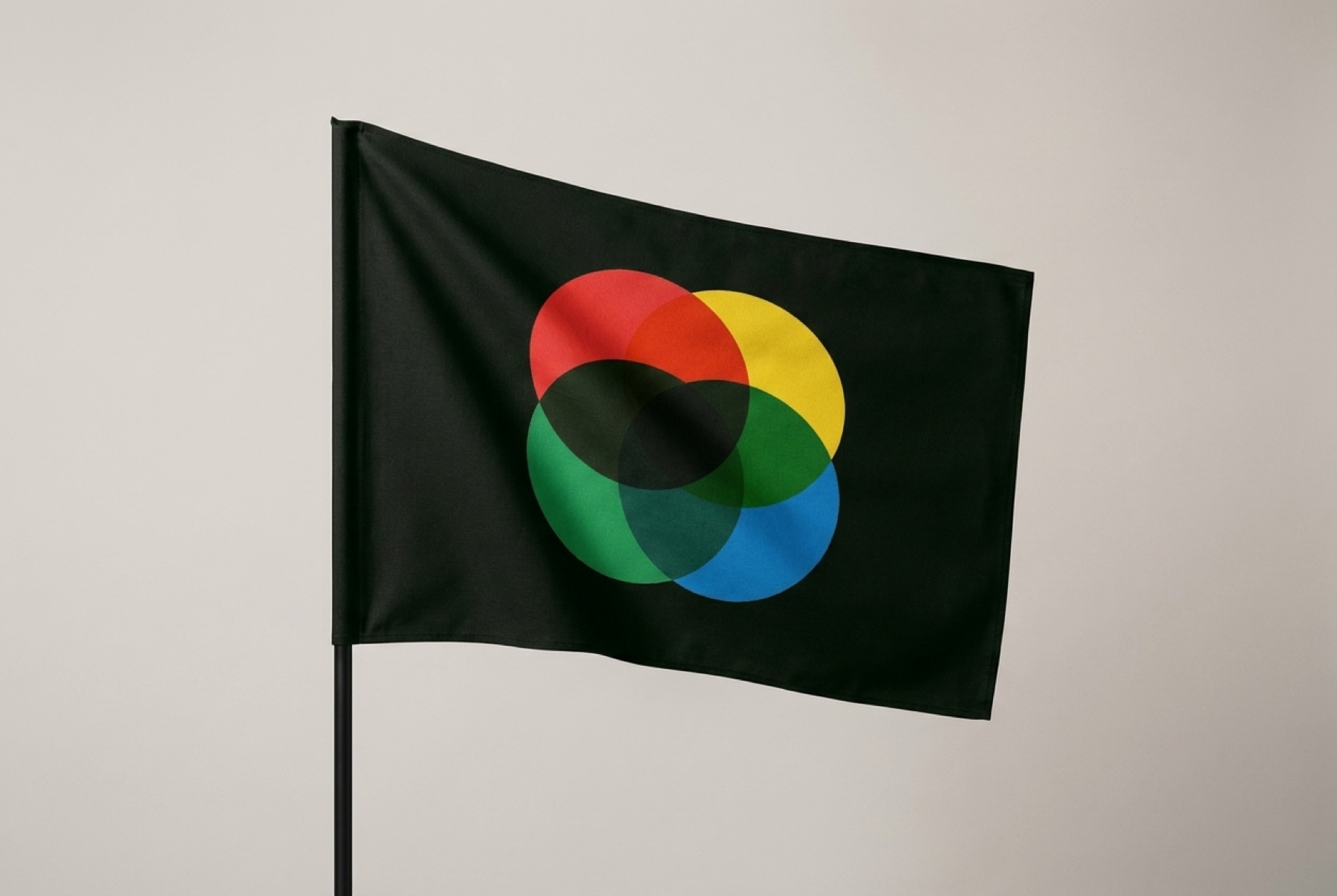 le drapeau, en tissu